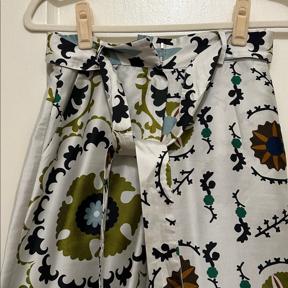 MANGO Printed Wide-Leg Pants – Size Small - Picture 9 of 14
